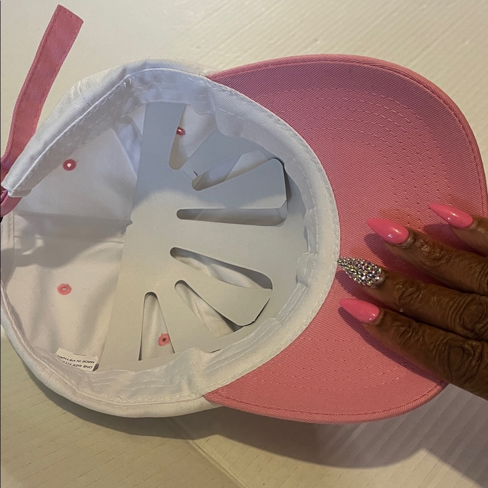 White and Pink Malibu Cap NWT - Picture 10 of 14